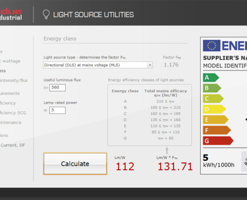 Light Source Utilities - Classe energetica