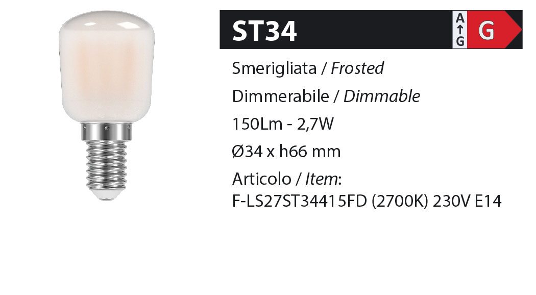 ZERODUE Industrial - ST34 Smerigliata - Dimmerabile