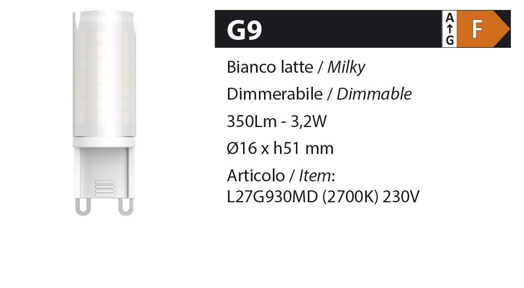 ZERODUE Industrial – G9 Milky – Dimmerabile